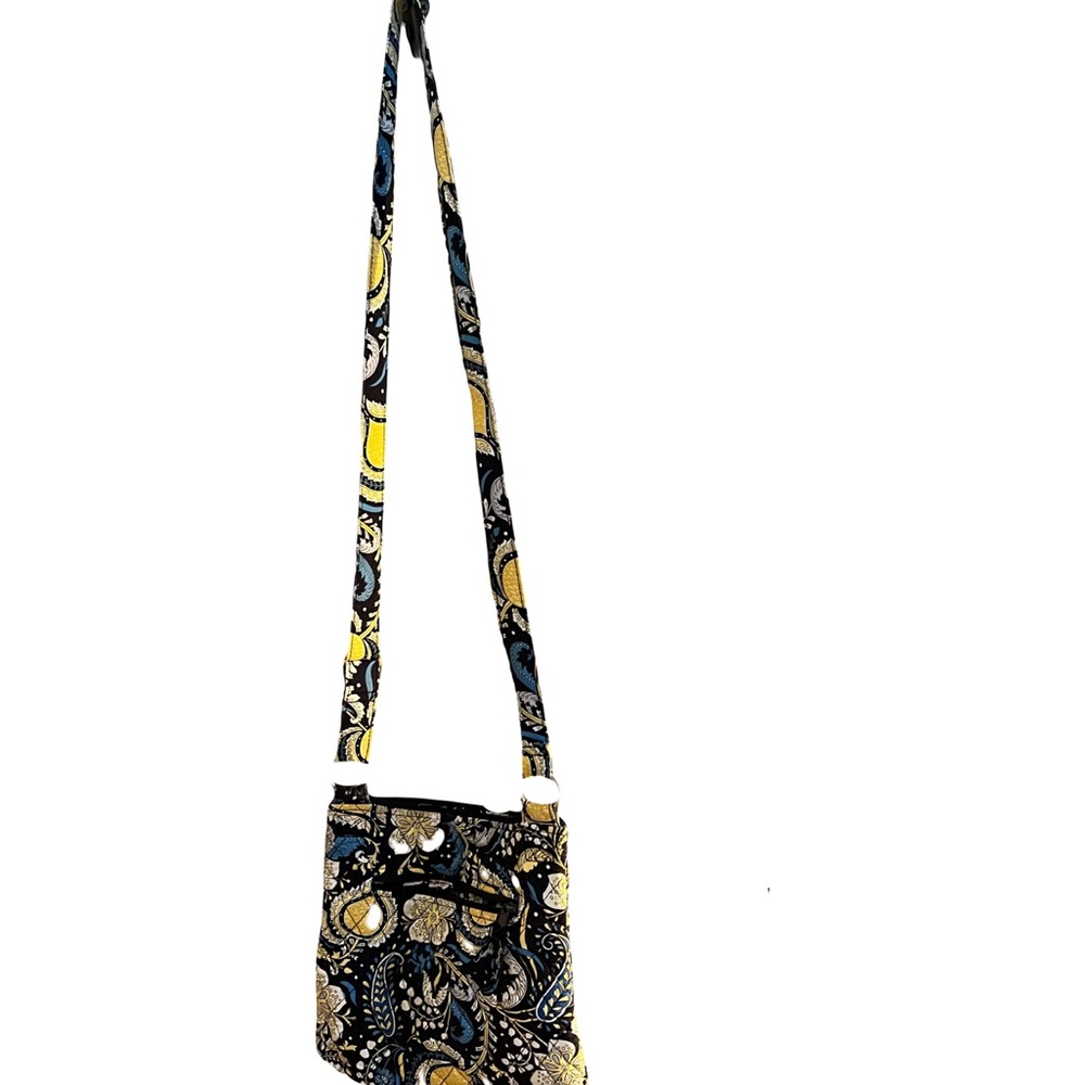 Vera Bradley Navy and Yellow Crossbody Bag